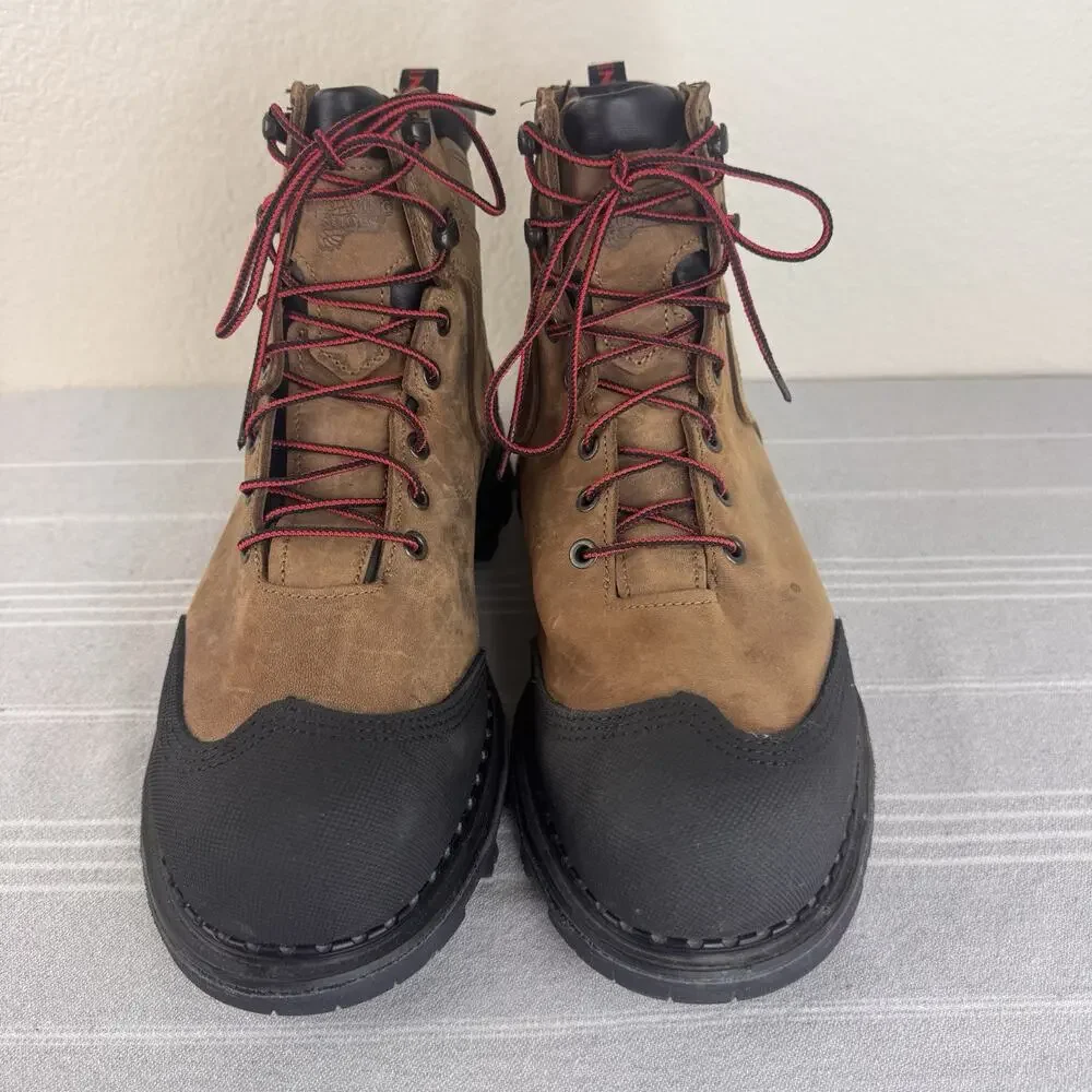 Red Wing Burnside 6 Inch Waterproof Safety Toe Work Boots 2410 Leather Brown 11